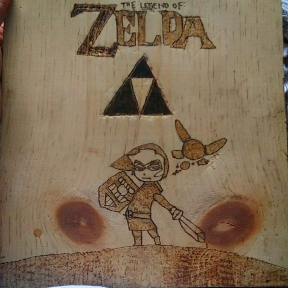 Legend of zelda woodburn Art